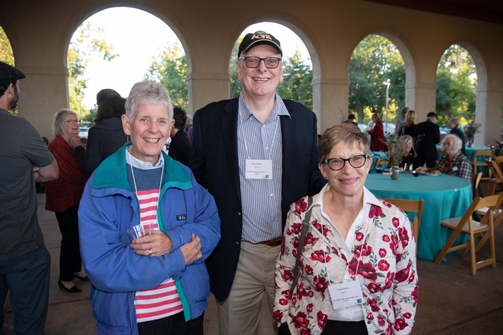 From the left, Cynthia Fulton with Steve and Lyn Glauber